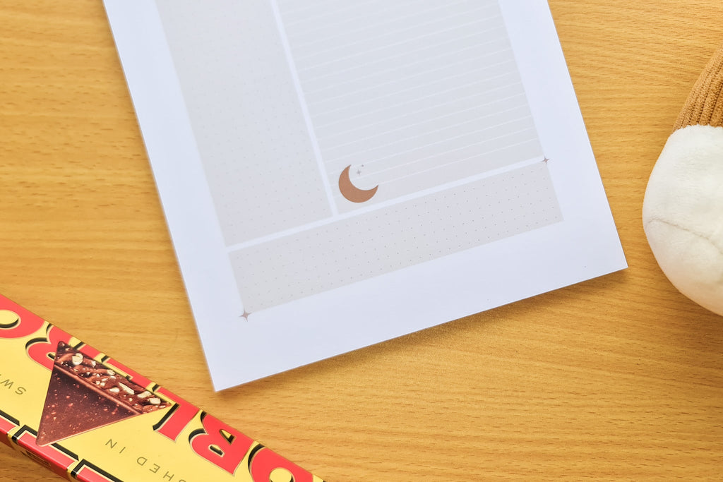 Cornell Notes - Cocoa -  Cosy Writing Pad - Totepad