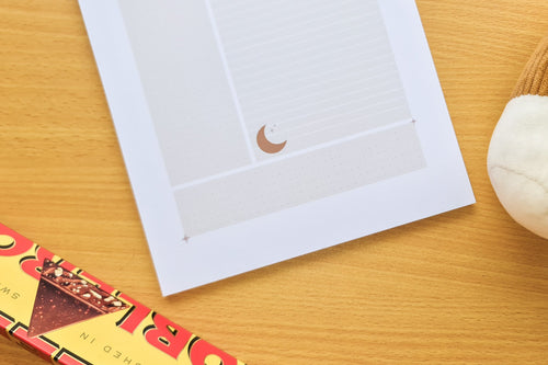 Cornell Notes - Cocoa -  Cosy Writing Pad - Totepad